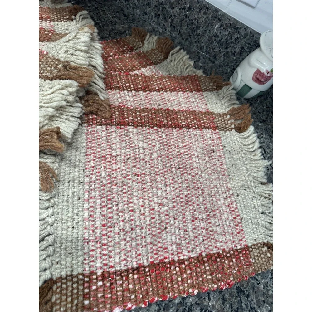8Vintage Native American Hand Woven Wool Table Topper Southwest Placemat 18
